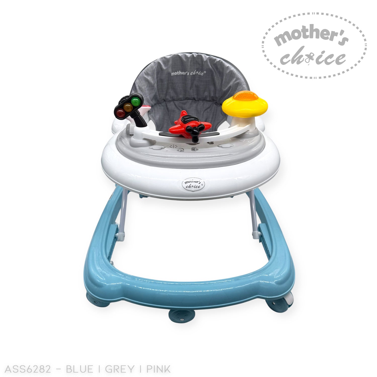 Mothers Choice Baby Walker With Music And Light, Plastic Wheel