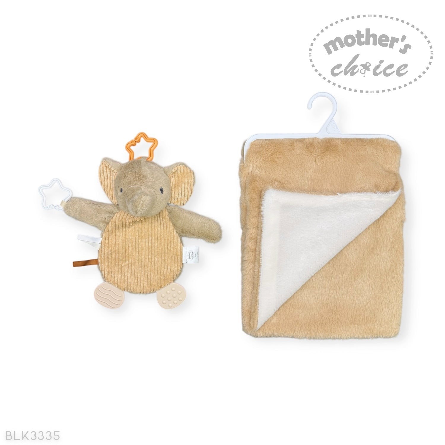 Mothers Choice  Blanket With Elie Teether Toy