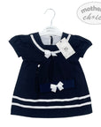 Mothers Choice Inf Girls 2Piece Navy Sailor Short Sleeve Dress Set