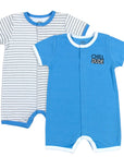 Mothers Choice Infant`S 2 Pack Rompers `Dude`