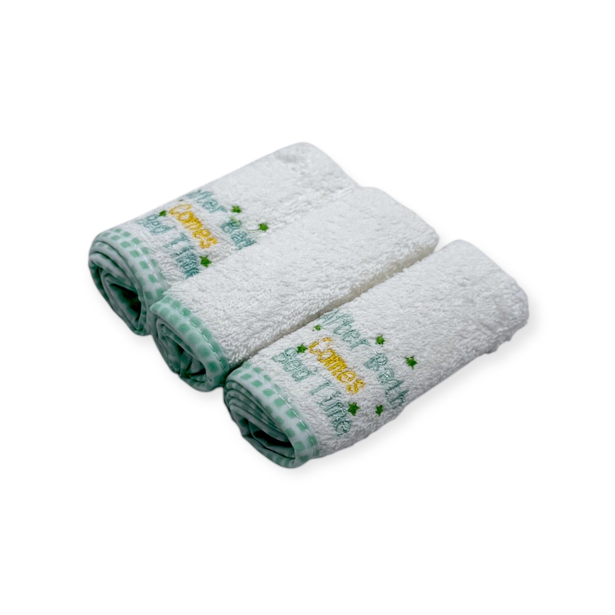 Mothers Choice 3 Pack Embroidered Facecloth Set