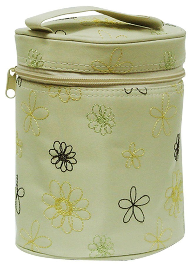 Mothers Choice Embroidered Bottle Warmer Stone/Brown