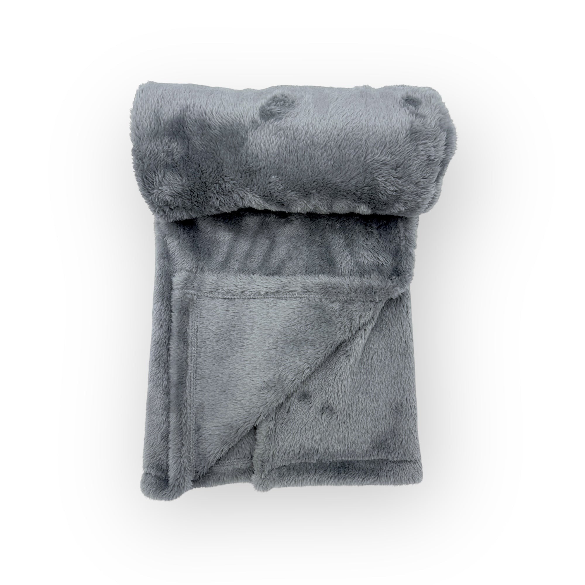 Mothers Choice  Single Layer Sherpa Fleece Blanket Grey