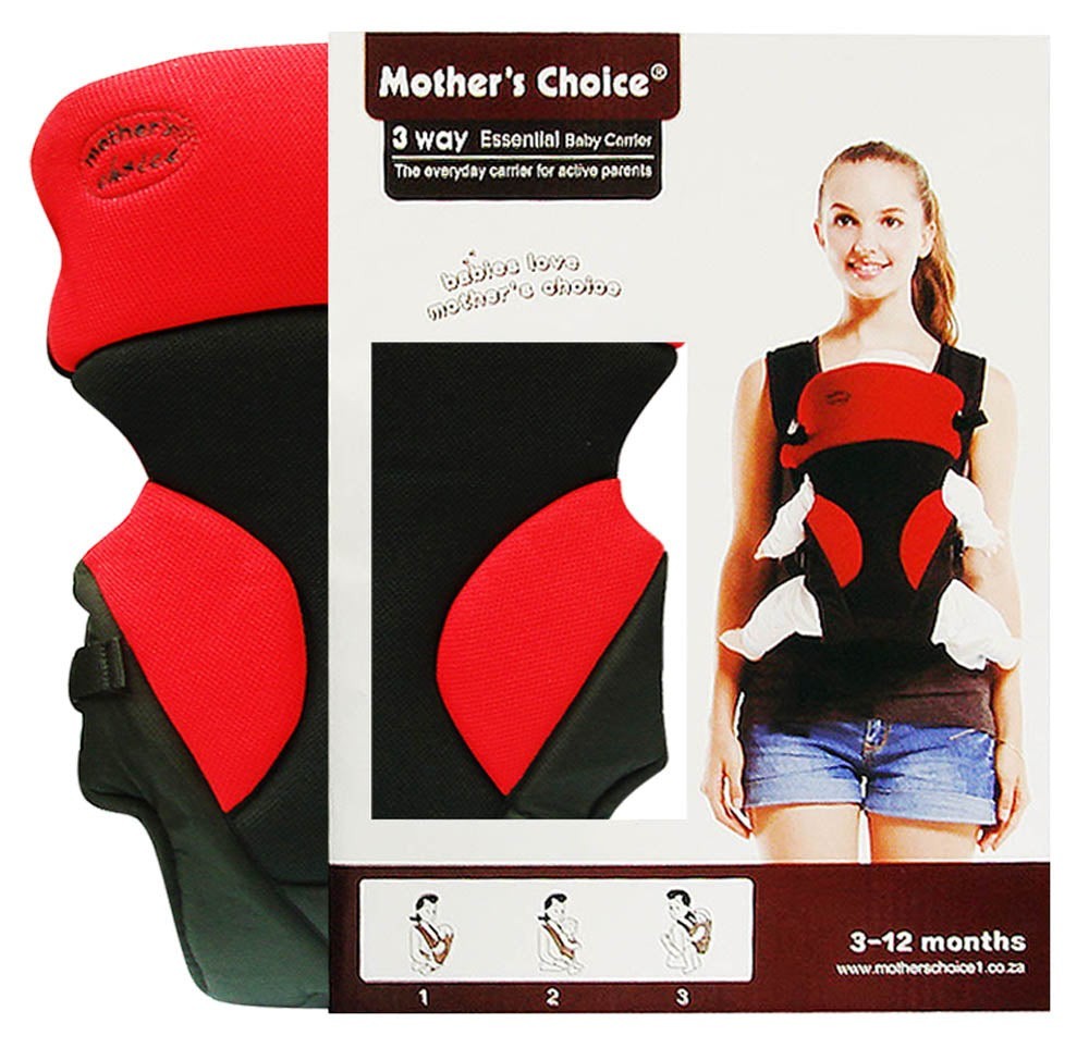 Mothers Choice 3 Way Baby Carrier Red