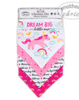 Mothers Choice Girls 4 Pack Bandana Bib `Unicorn`