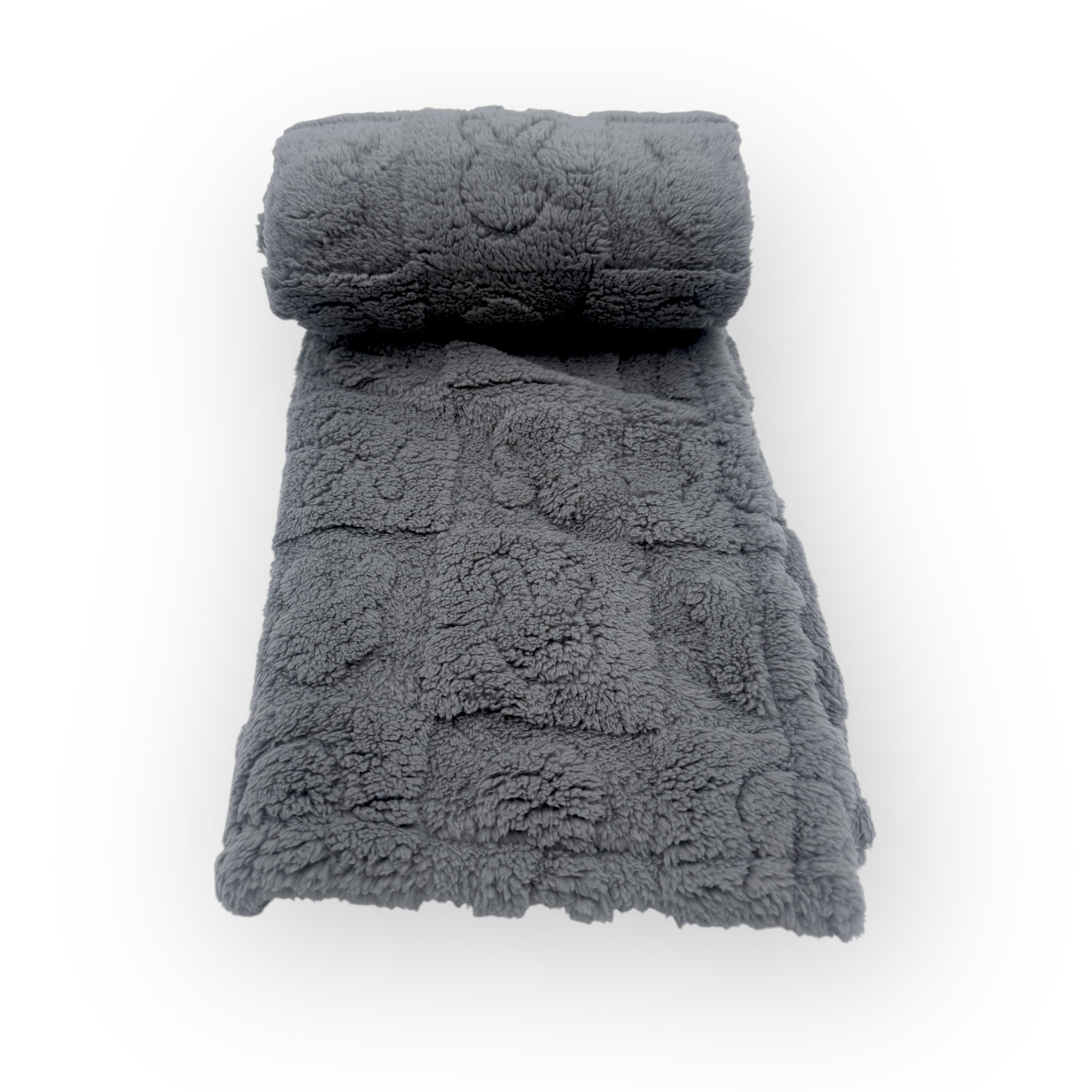 Mothers Choice  Single Layer Jacquard Blanket Grey