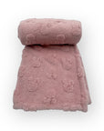 Mothers Choice  Single Layer Jacquard Blanket Pink