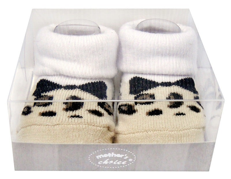 Mothers Choice Inf Girls Box Socks 'Leopard'