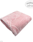 Mothers Choice Baby Mink Blanket - Pink Bear