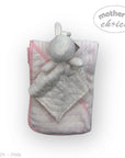 M/C SHERPA BLANKET & RABBIT  DUDU PINK