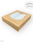 Cardboard packaging box for 'Mother's Choice' stretchy cuddle blankets on a white background