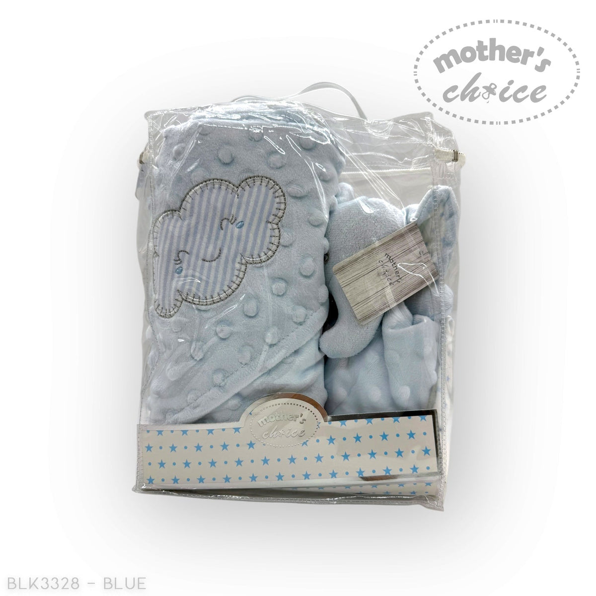 M/C SHERPA BLANKET &amp; ELEPHANT DUDU BLUE