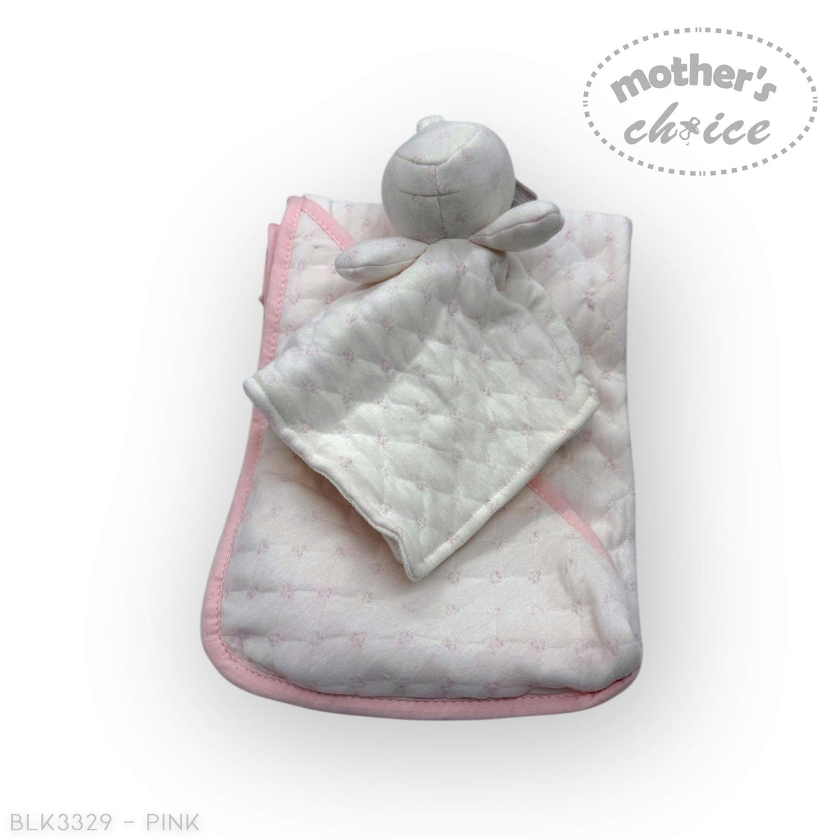 M/C SHERPA BLANKET &amp; RABBIT  DUDU PINK
