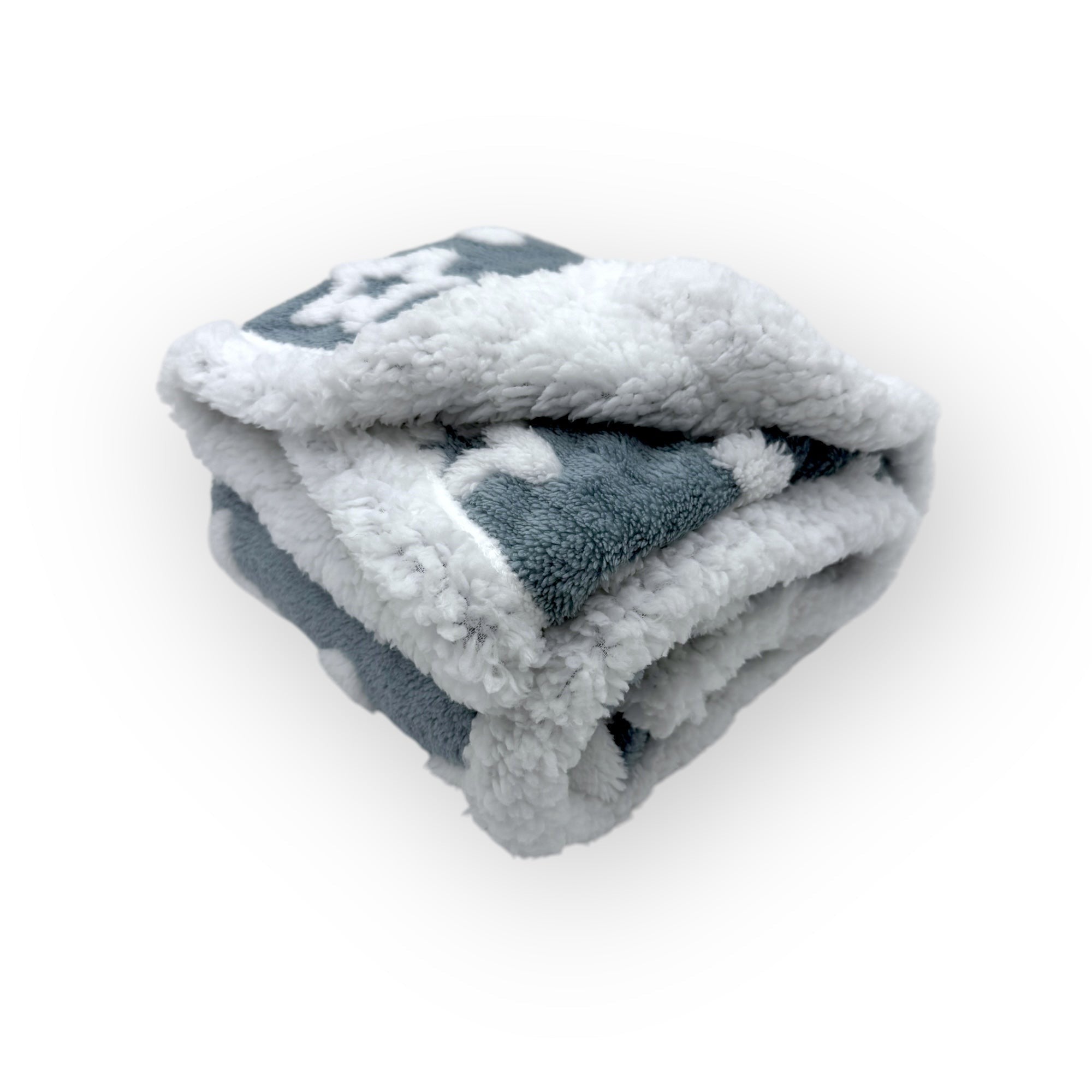 Mothers Choice  Sherpa Fleece Stars Blanket Blue