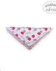 Floral patterned bandana with 'mother's choice' branding on a white background
