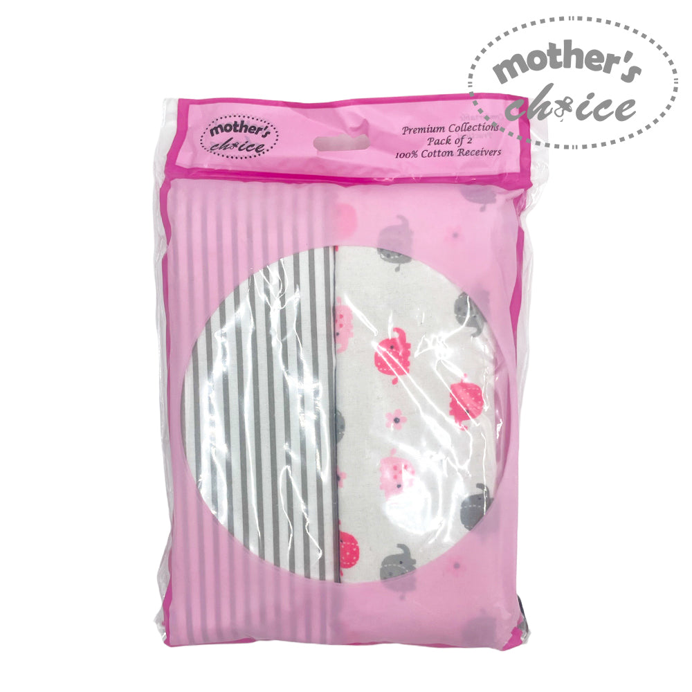 Pack of cotton swabs with pink packaging labeled 'Mother's Choice' on a white background