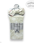 Baby headband and snood set with packaging on a white background, featuring 'mother's choice' branding.