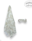 Baby blanket with floral pattern and matching headband on a white background, branded 'Mother's Choice'.
