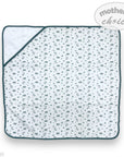Baby blanket with car pattern on a white background, branded 'Mother's Choice'.