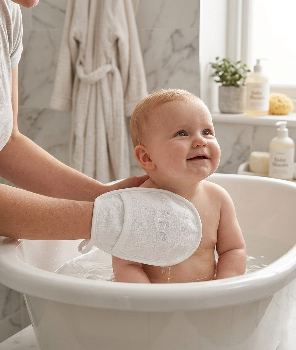 Mother’s Choice Infant Washing Mitten – Soft &amp; Gentle Baby Bath Essential