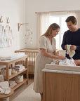 Mother's Choice Infants Bath Robes  White With Assorted Trim