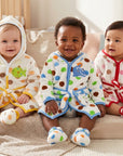 Mother's Choice Baby Fleece Gown And Slipper Set
