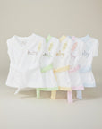 Mother's Choice Infants Bath Robes  White With Assorted Trim