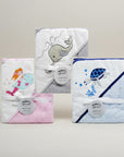 100% cotton hooded towel baby bath time essentials
