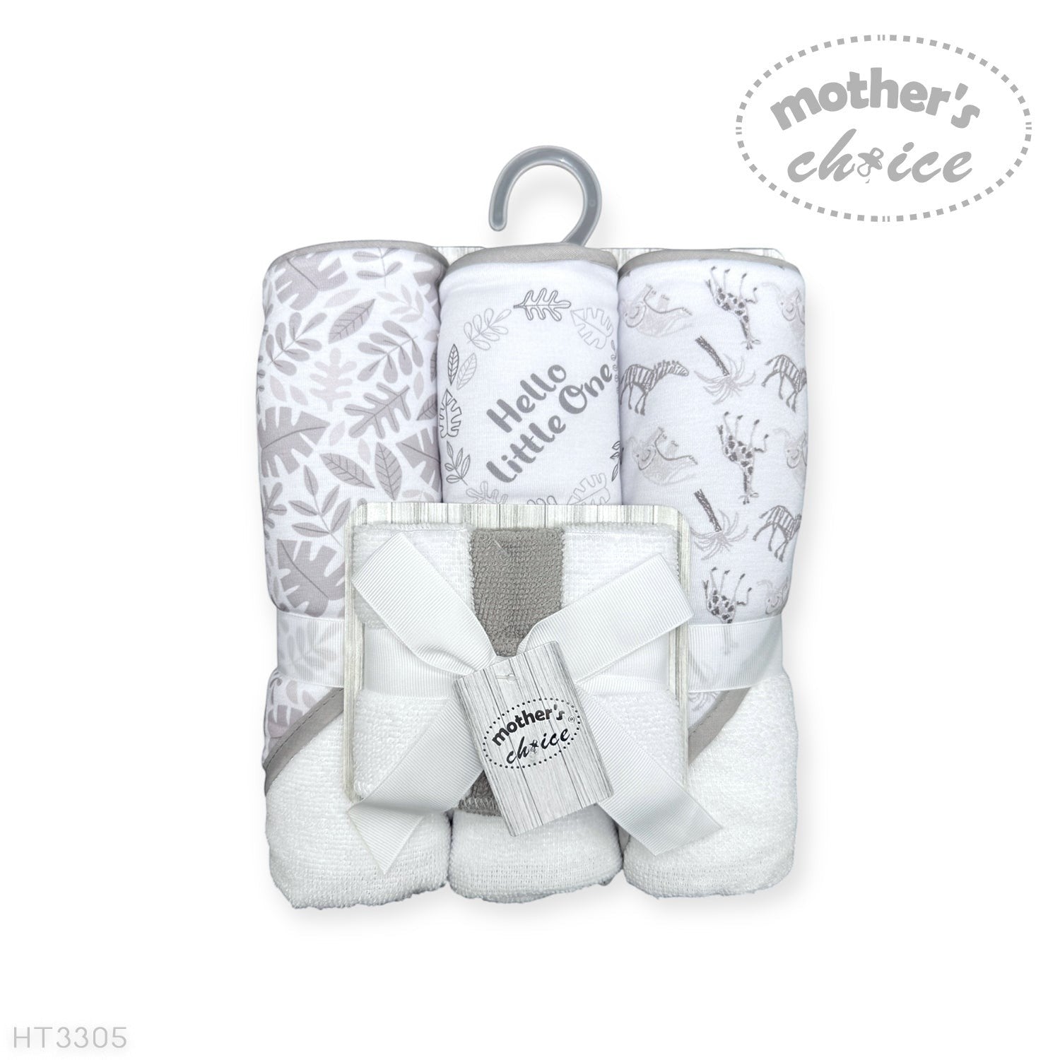 6 piece baby towel and facecloth set
