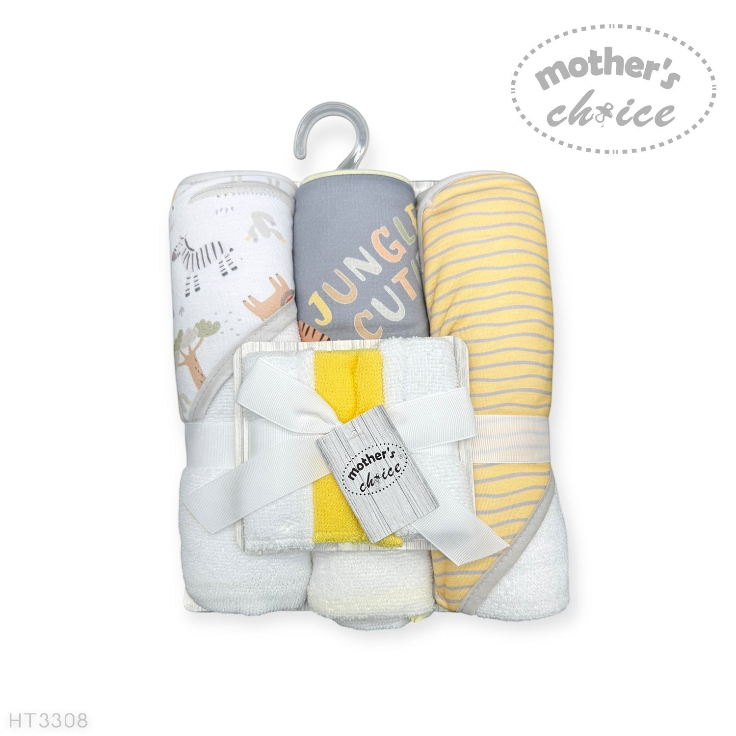 6 piece baby towel and facecloth set