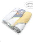 Mothers Choice  3 Piece Hooded Towels And 3 Piece Facecloths  Jungle Cutie