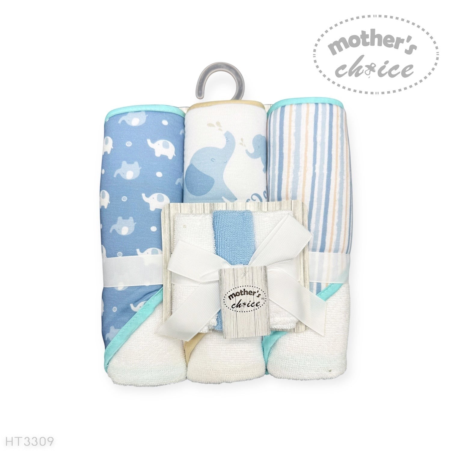 6 piece baby towel and facecloth set