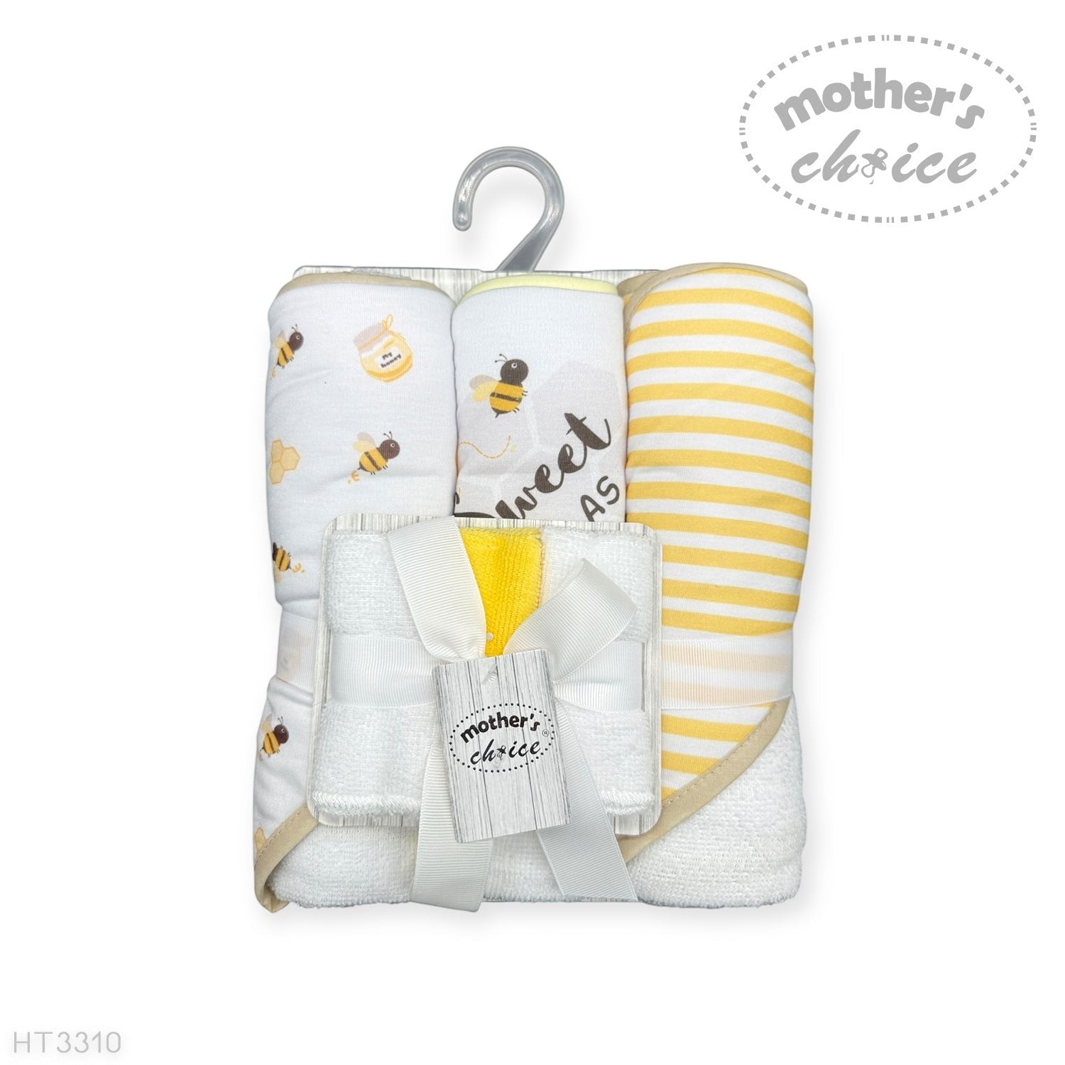 6 piece baby towel and facecloth set