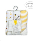 6 piece baby towel and facecloth set