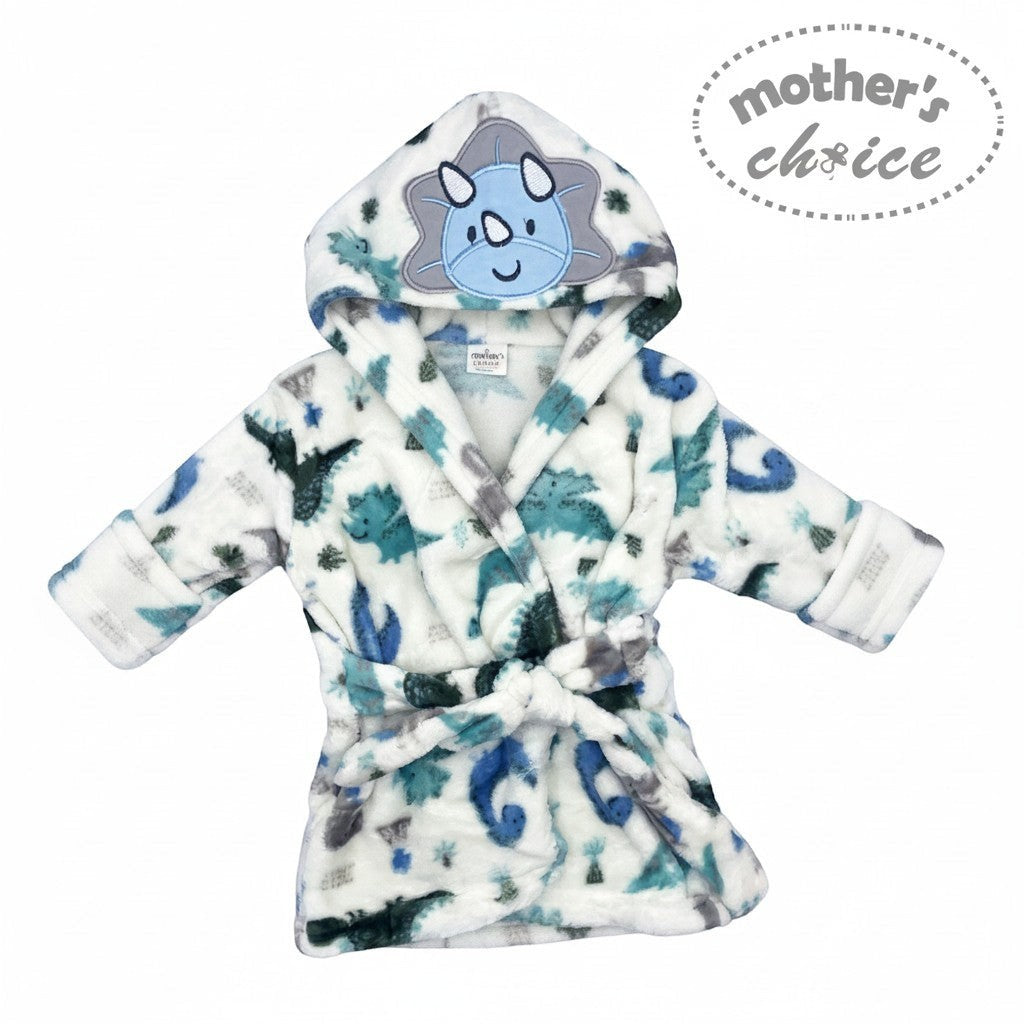Mother's Choice 100% Polyester Bathrobe - Dinosaur