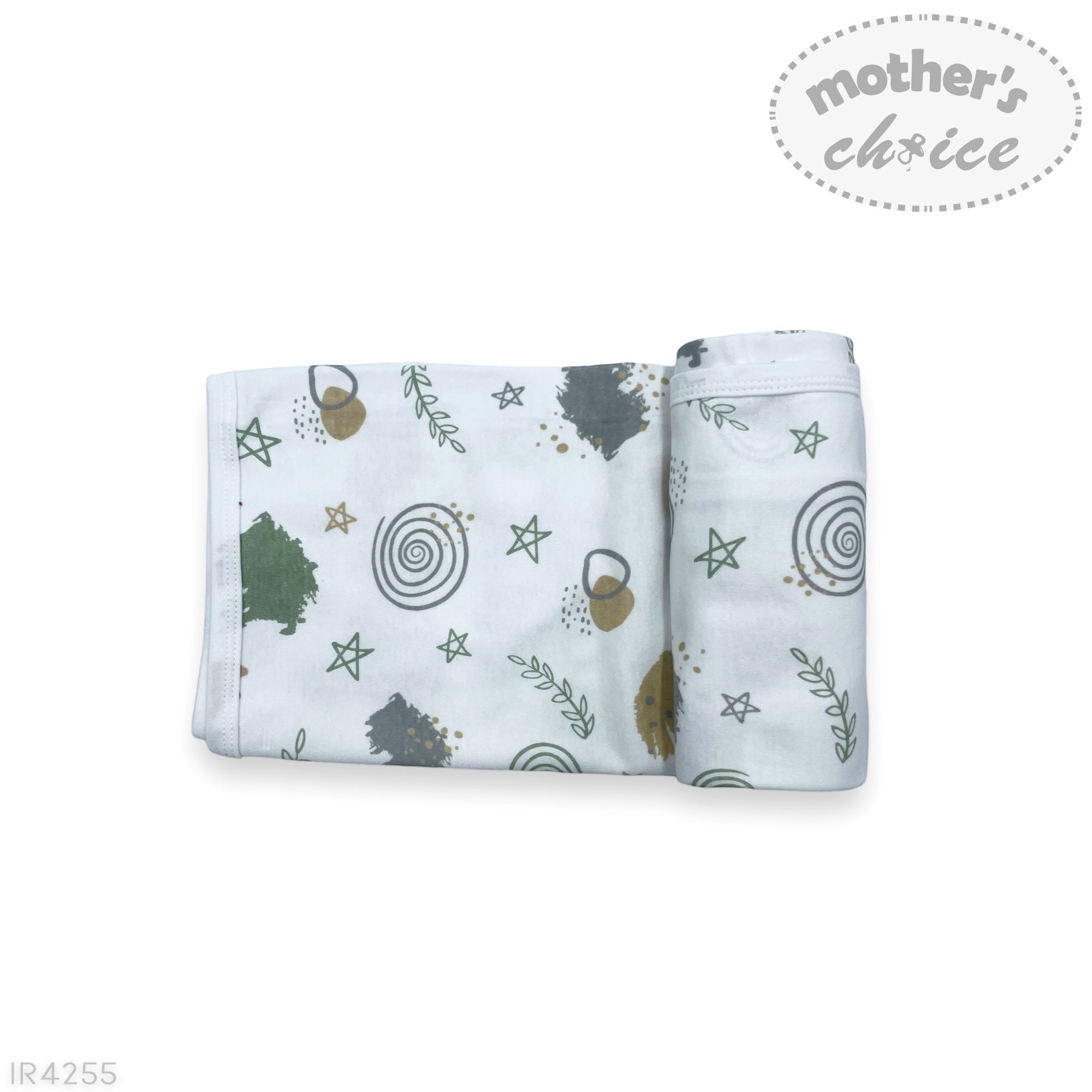 Mothers Choice  Blanket And Hat Set  'Mint Art'