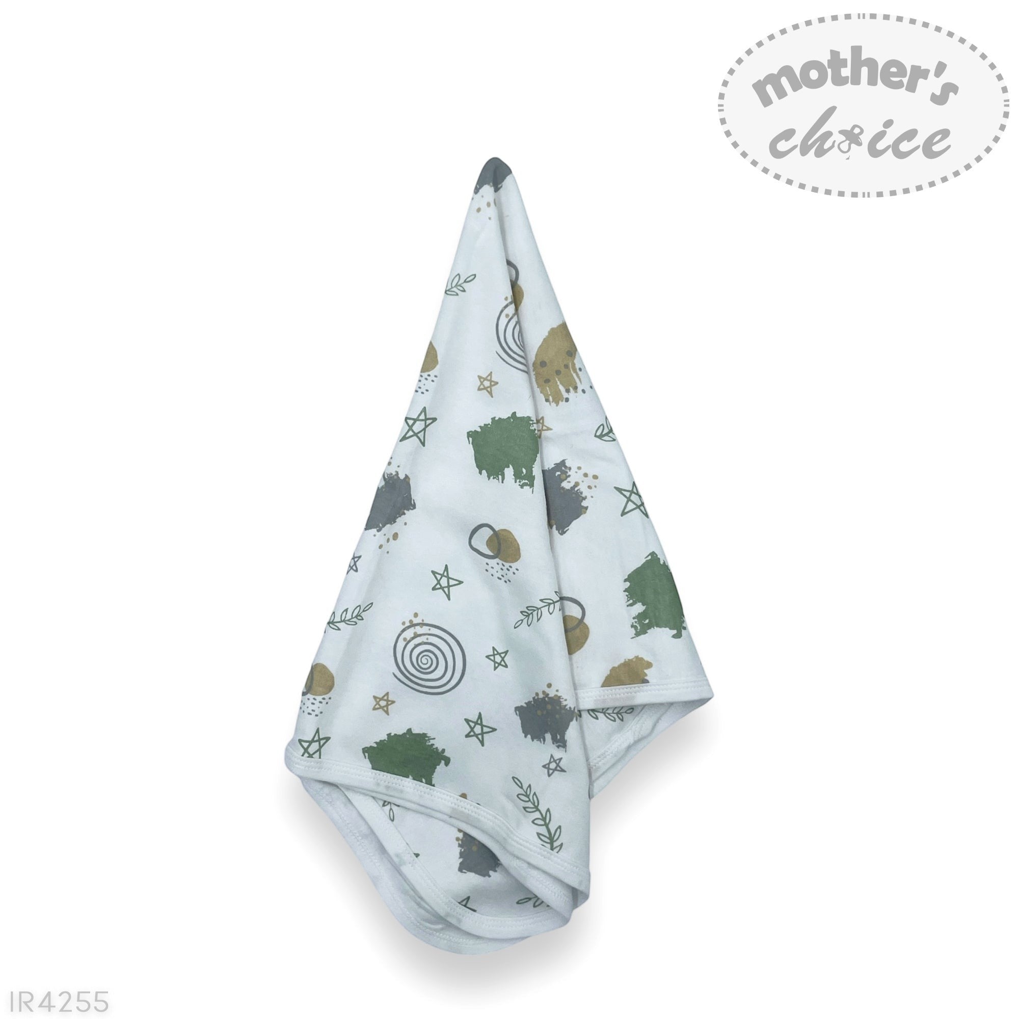 Mothers Choice  Blanket And Hat Set  'Mint Art'