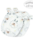 Baby headband with sheep pattern on a white background, featuring 'Mother's Choice' branding.