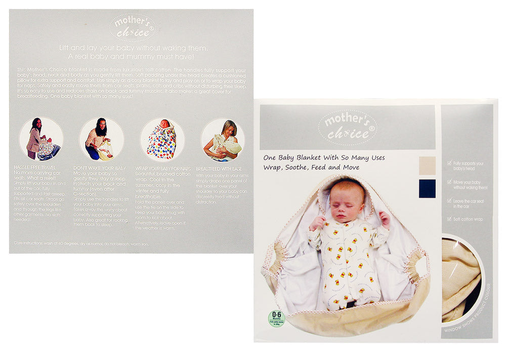 Mothers Choice Infant Baby Carrier Beige Easy Lift
