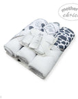 Mothers Choice  3 Piece Hooded Towels And 3 Piece Facecloths Milk Bottle