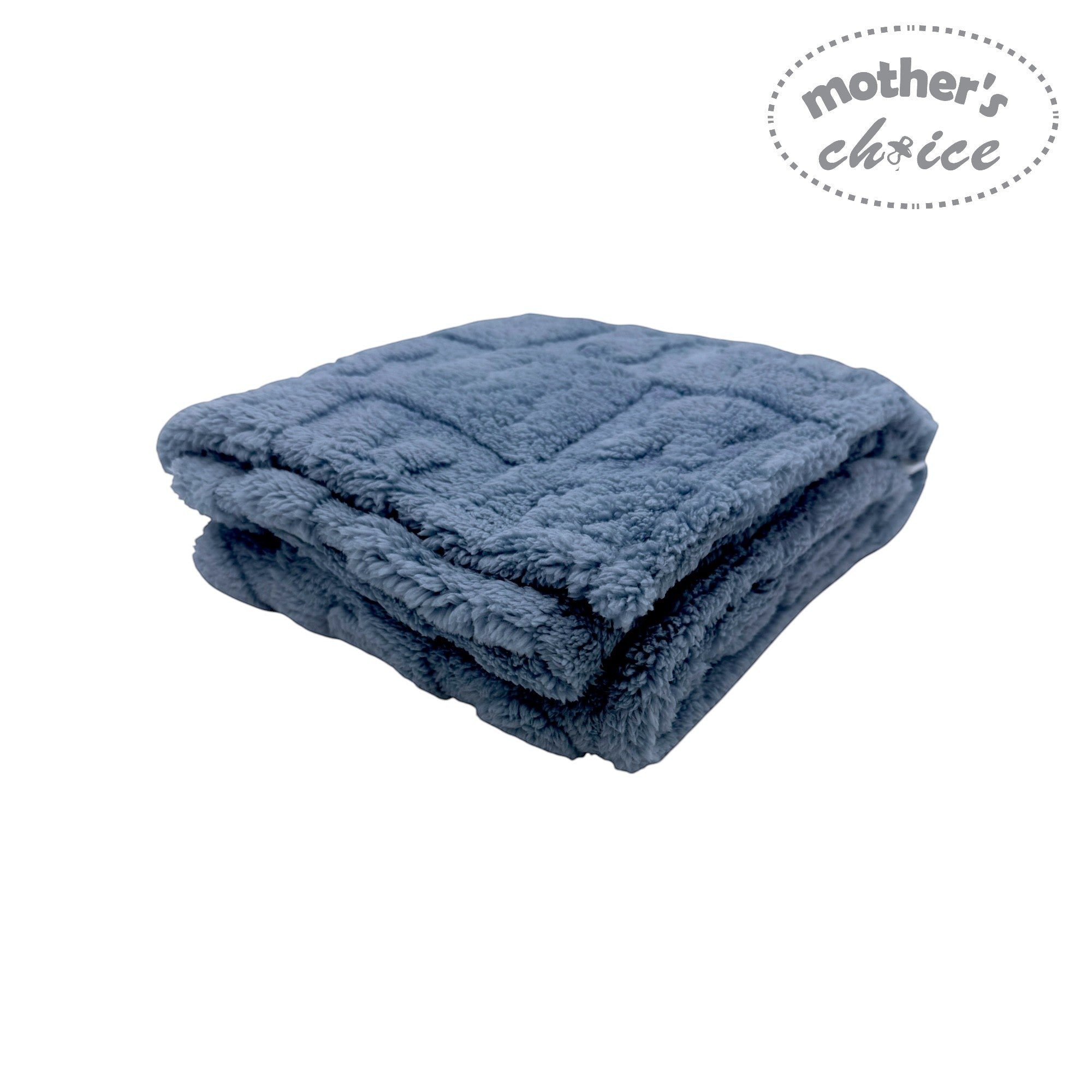 Mothers Choice  Single Layer Jacquard Blanket Blue