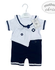 Mothers Choice Inf Boys 2 Piece Navy Sailor Set