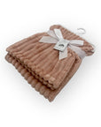 Mothers Choice  Single Layer Sherpa Fleece Stripe Blanket Pink