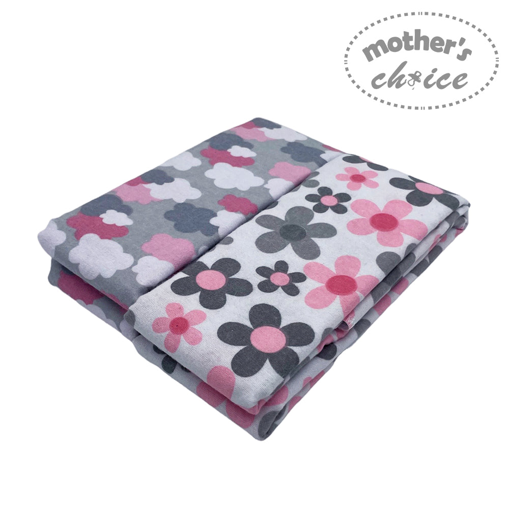 Floral patterned blanket with 'Mother's Choice' branding on a white background
