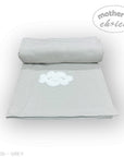 Mothers Choice  Cotton Waffle Blanket Grey Cloud Embroid