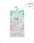 Mothers Choice  6 Pack Washcloth Set Pink Rainbow