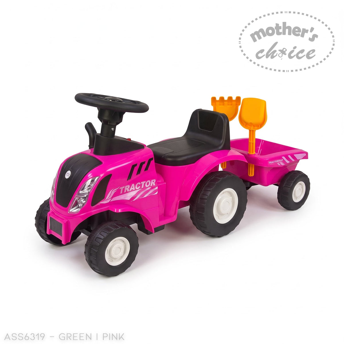 RIDE-ON CAR TRACTOR WITH TRAILOR AND ACCESSORIES
