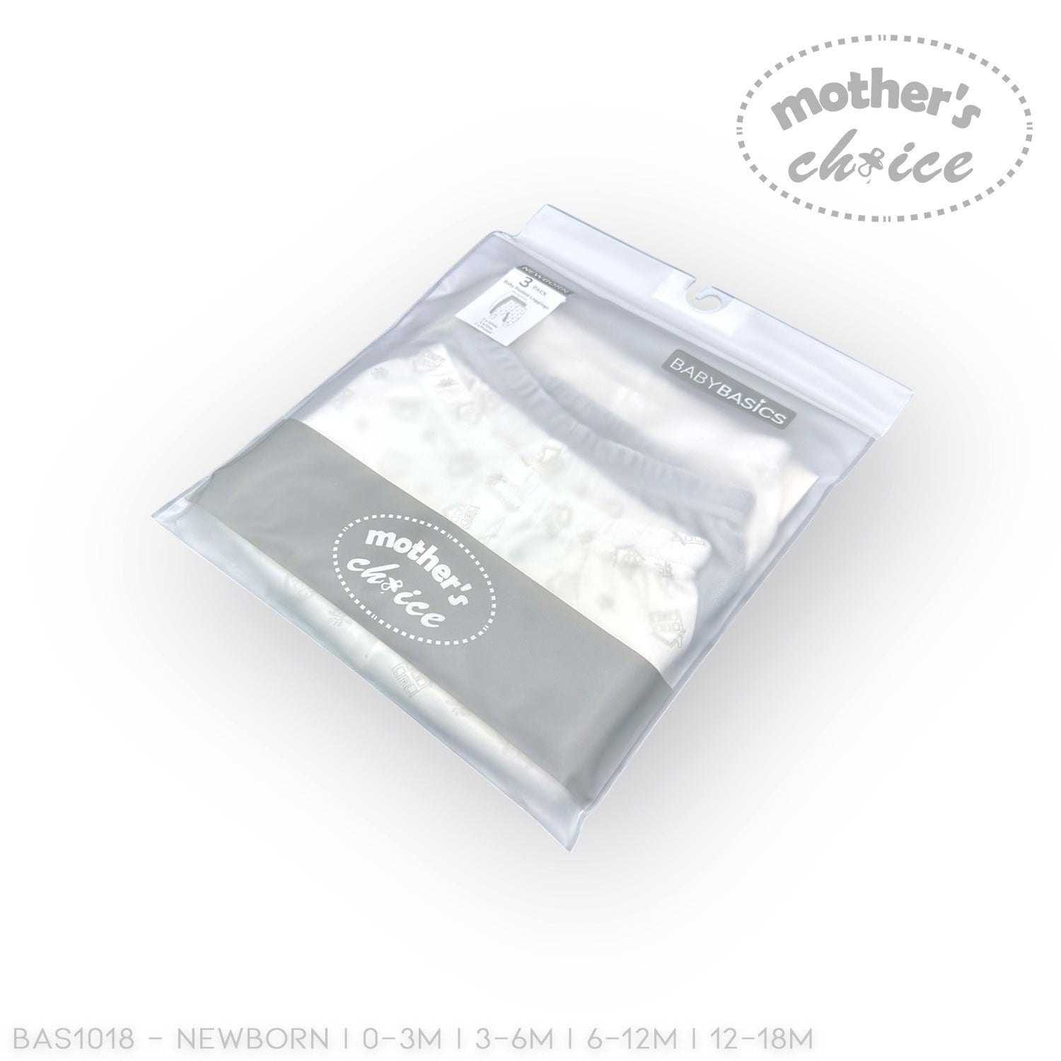 Two clear plastic bags with white contents labeled 'Mother's Choice' on a white background.