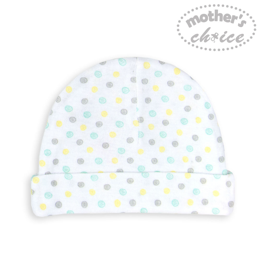 Mothers Choice 100% Cotton 5 Pack Beanie Hat Set `Hello Cute`