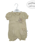 Mothers Choice Muslin Romper Beige Rabbit